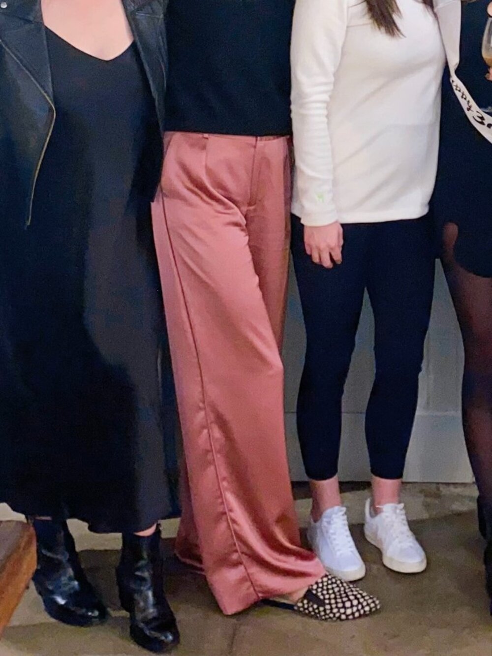 Paige Wide Leg Satin Trousers